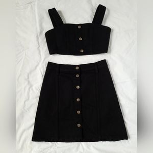 REFORMATION Two pieces jean outfit